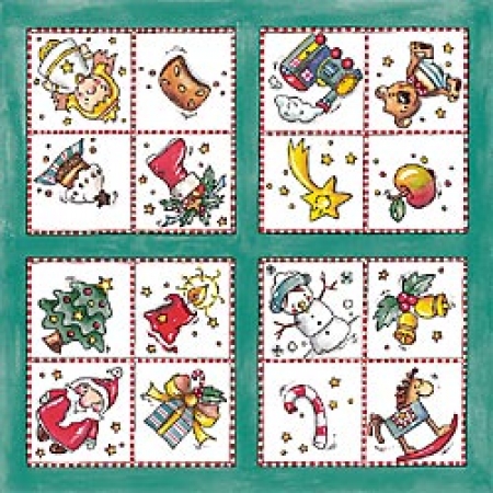 Serviette Weihnachtsallerlei