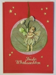 3D-Karte "Frohe Weihnachten" Wei�er Klee