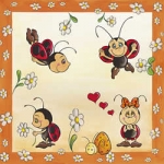 Serviette Das kleine Krabbeln
