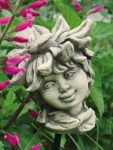 Gartenfigur Blumenkind Margerite