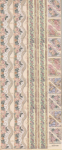 Gepr�gte Sticker Blumenr�nder & -Ecken, beige-lachs