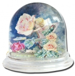 Schneekugel Rose