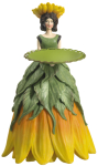 Sonnenblumenm�dchen 2 / Kerzenteller