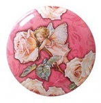Metalldose rund klein Rose