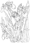 Flower Fairy Stempel Schwertlilie