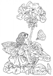 Flower Fairy Stempel Geranie
