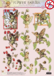 Flower Fairies Stanzbogen mit Glitzer Nr. 51