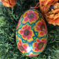 Preview: Gänseei Fimo Blume gelb