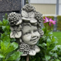 Preview: Gartenfigur Blumenkind Glücksklee