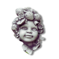 Preview: Gartenfigur Blumenkind Erdbeere