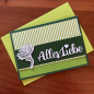 Preview: Karte Color Spirit Green "Alles Liebe"