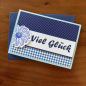 Preview: Karte Color Spirit Blue "Viel Glück"