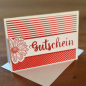 Preview: Karte Color Spirit Red "Gutschein"