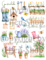 Preview: Stickerset Gartenparadies