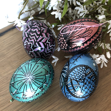 Eier Set Metallic