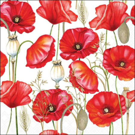 Servietten Poppy all over