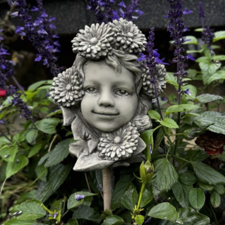 Gartenfigur Blumenkind Löwenzahn