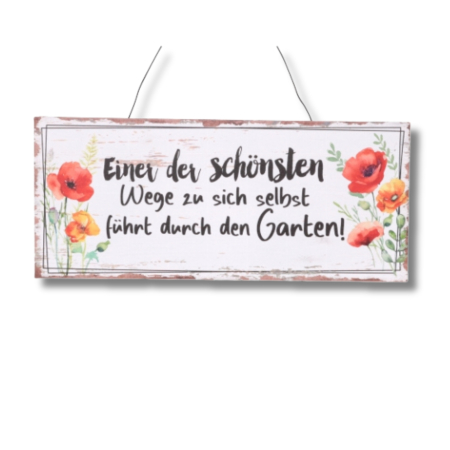 Schild Garten "Einer der schönsten..."