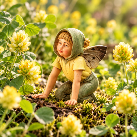 Preview: Flower-Fairy Elfe Hopfenkleejunge (Stab)