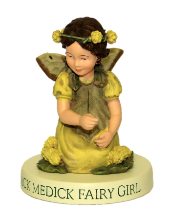 Preview: Flower-Fairy Elfe Hopfenkleemädchen (Sockel)