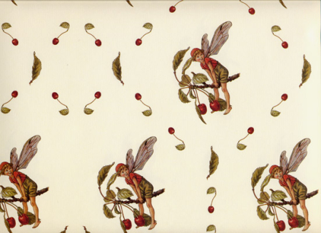 Flower Fairy Geschenkpapier Kirsche