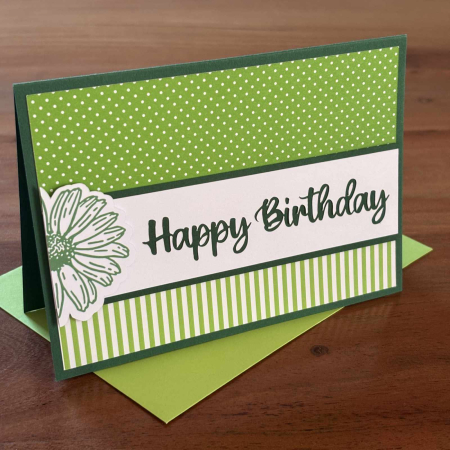 Karte Color Spirit Green "Happy Birthday"