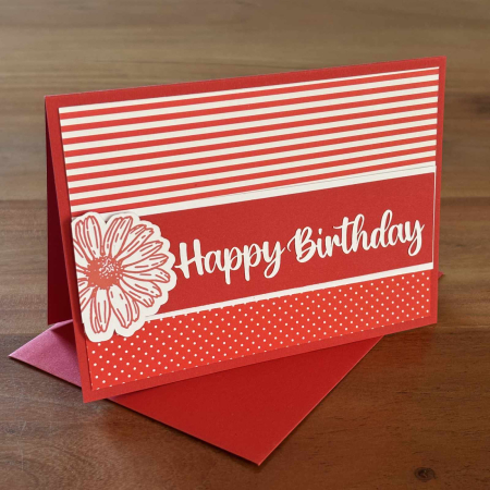 Karte Color Spirit Red "Happy Birthday"