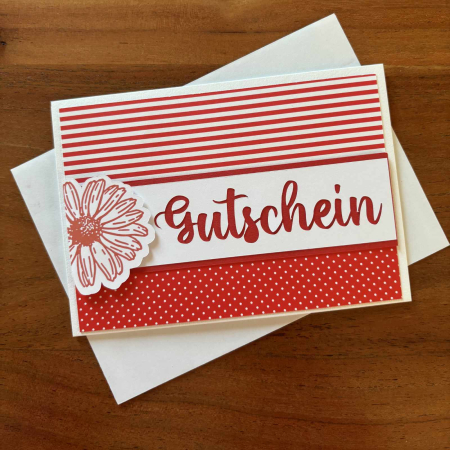 Karte Color Spirit Red "Gutschein"