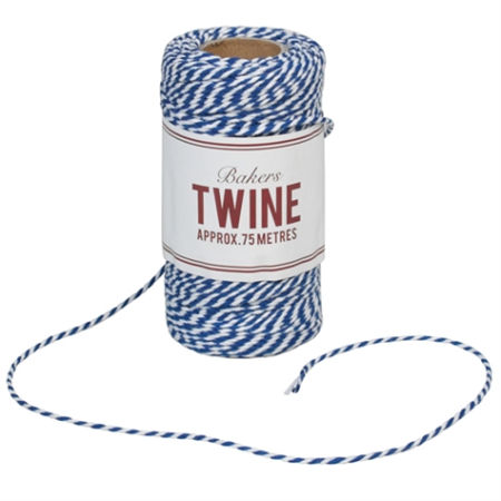 Bäcker-Garn (Bakers Twine) marineblau-weiß