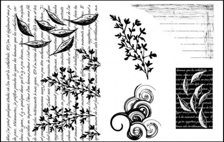 Stempelplatte Collage Background