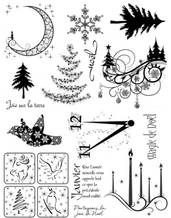 Stempelplatte Weihnachten 3