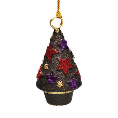 Anhänger Tannenbaum schwarz