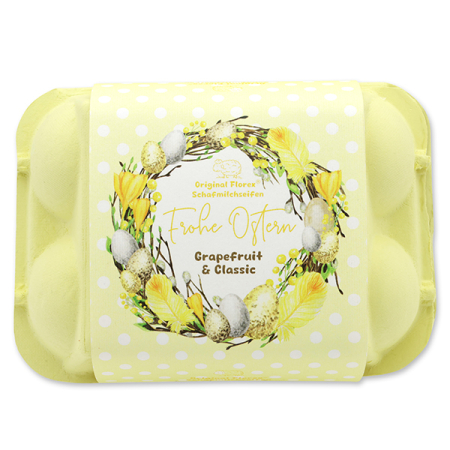 Preview: Schafmilchseifen Ostereier Grapefruit/Classic