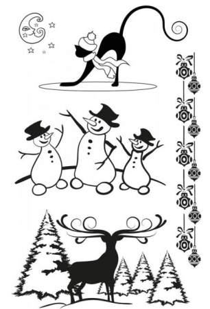 Stempelplatte Weihnachten 1