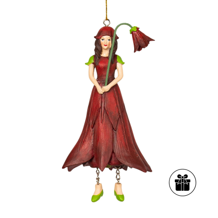 Akeleimädchen ROT zum Hängen