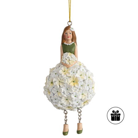 Hortensienmädchen weiß zum Hängen