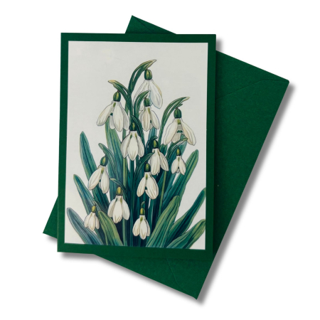 Mini-Karte Schneeglöckchen