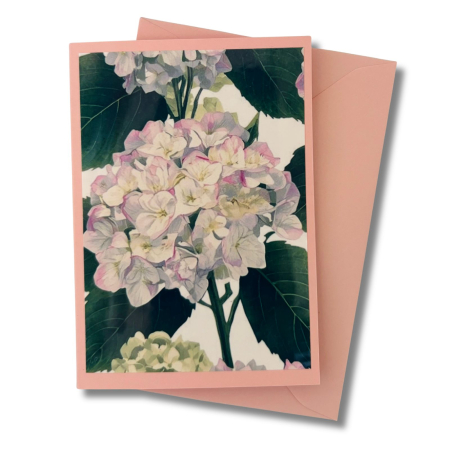 Mini-Karte Hortensie