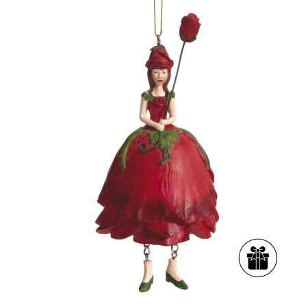 Rosenmädchen ROT zum Hängen