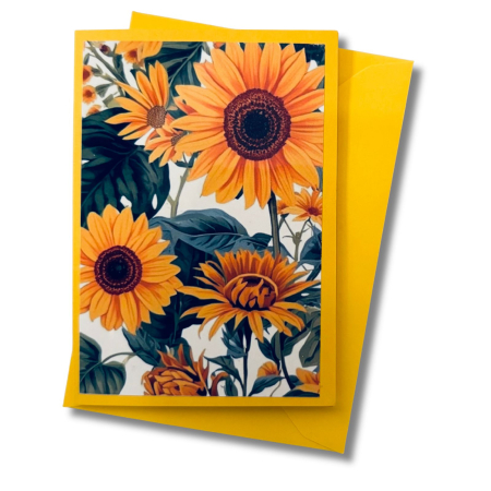 Mini-Karte Sonnenblume