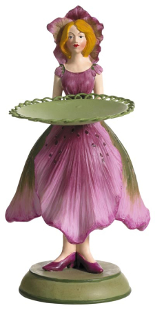 Christrosenmädchen rosa - Kerzenteller