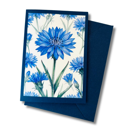 Mini-Karte Kornblume