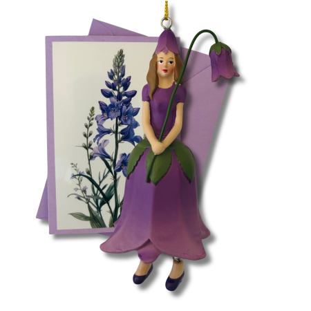 Mini-Karte Glockenblume lila