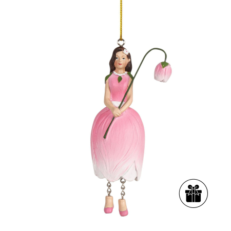 Tulpenmädchen ROSA zum Hängen