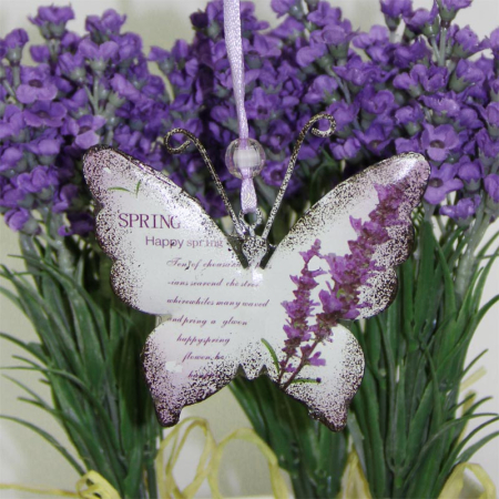 Metall Schmetterling Lavendel