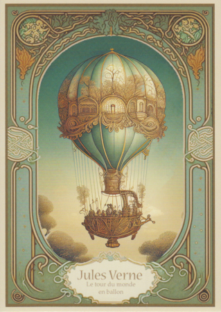 Postkarte Jules Verne