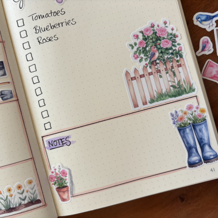 Stickerset Gartenparadies
