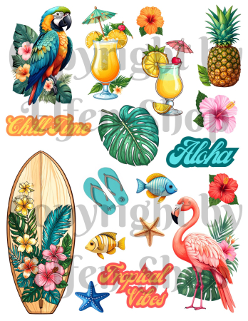 Stickerset Tropical Vibes