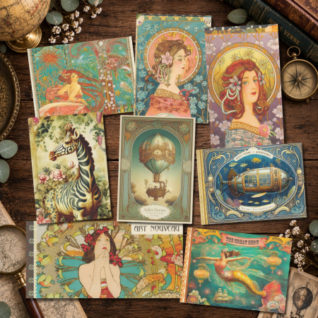 Postkartenset Cabinet de Curiosités 8 Karten