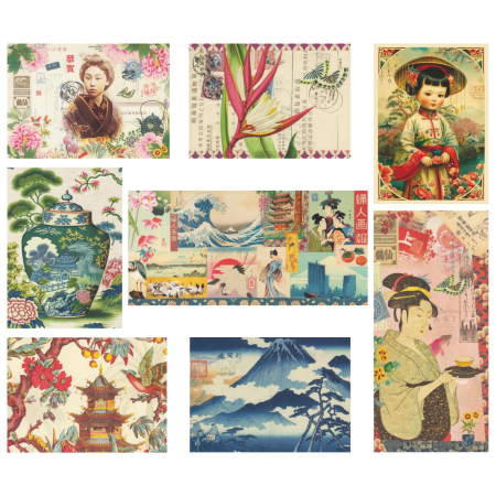 Postkartenset Faszination Asien 8 Karten